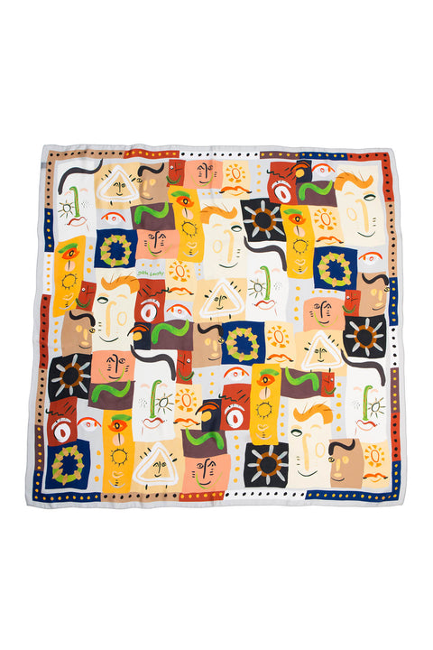 New Woogie Large Square Scarf