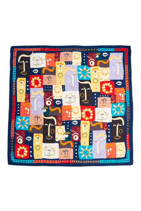 Lightweight Square Pure Silk Scarf